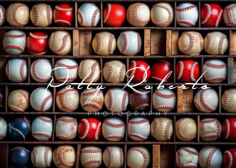 Kate Rêves de Base-ball Sport Toile de fond Conçu par Patty Robert - Kate Backdrop FR