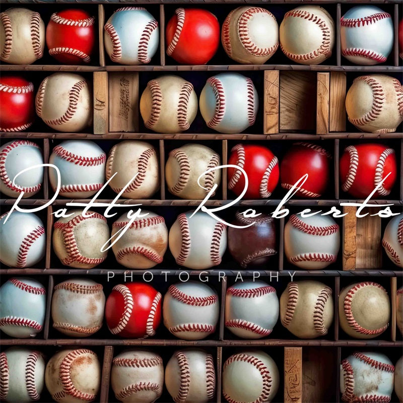 Kate Rêves de Base-ball Sport Toile de fond Conçu par Patty Robert - Kate Backdrop FR