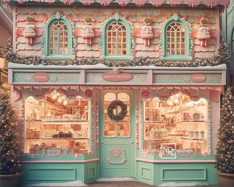 Kate Noël Magasin de bonbons Toile de fond conçue par Mandy Ringe - Kate Backdrop FR