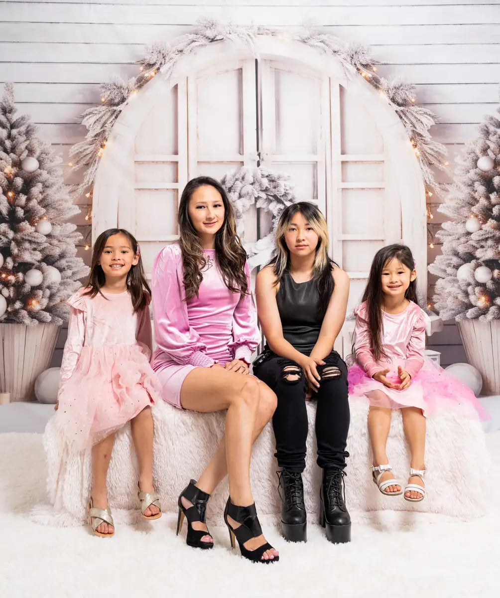 Kate Blanc Noël Grange Toile de fond pour la photographie - Kate Backdrop FR