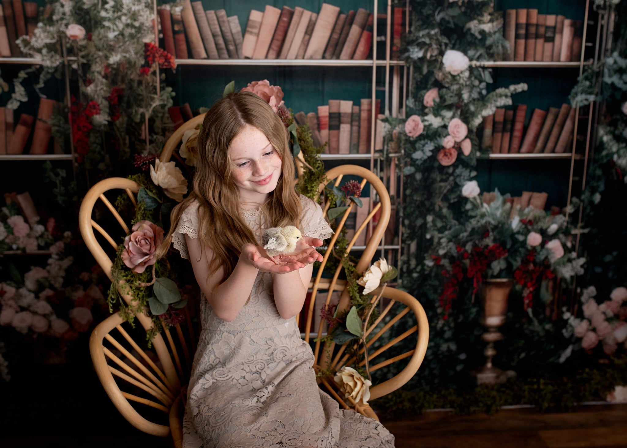 Kate Serre Bibliothèque École Toile de fond conçue par Mini MakeBelieve - Kate Backdrop FR