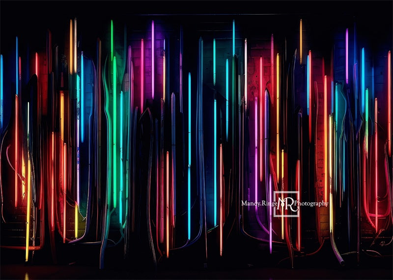 Kate Lumière Néon Bar Mur Toile de fond conçue par Mandy Ringe - Kate Backdrop FR