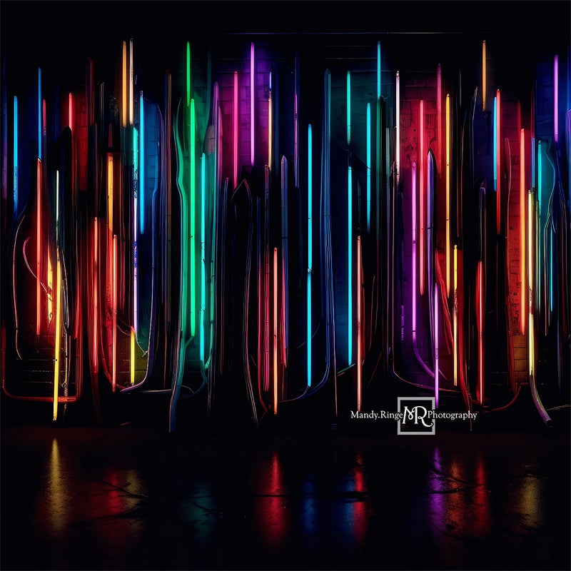 Kate Lumière Néon Bar Mur Toile de fond conçue par Mandy Ringe - Kate Backdrop FR