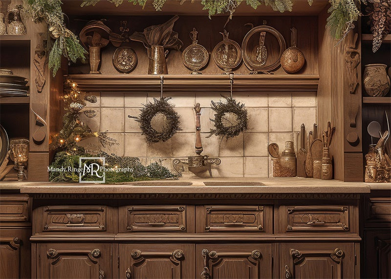 Kate Hiver Chaud Cuisine Toile de fond conçue par Mandy Ringe - Kate Backdrop FR