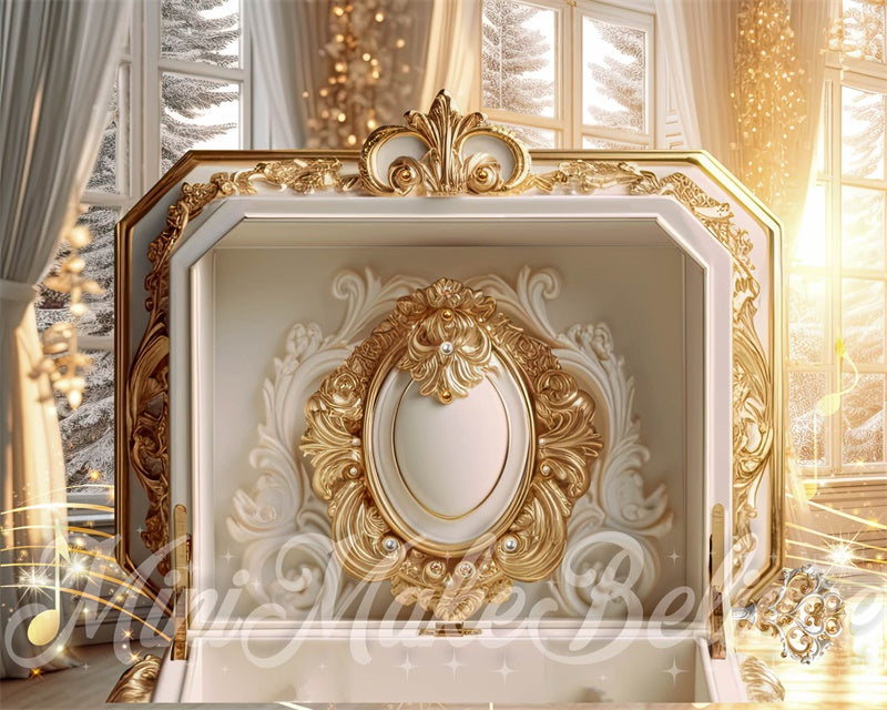 Kate Boîte à musique Chambre Doré Toile de fond conçue par Mini MakeBelieve - Kate Backdrop FR