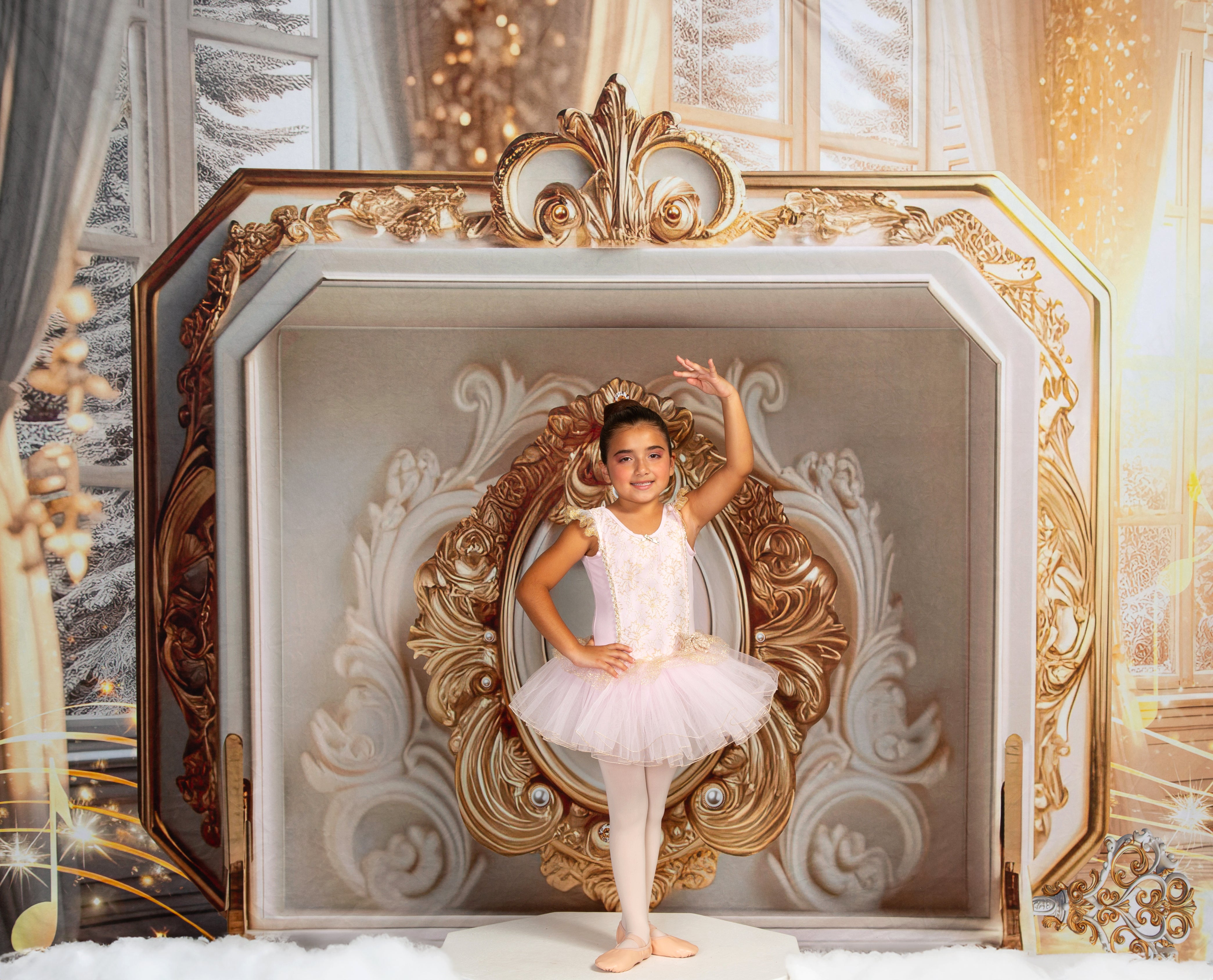 Kate Boîte à musique Chambre Doré Toile de fond conçue par Mini MakeBelieve - Kate Backdrop FR