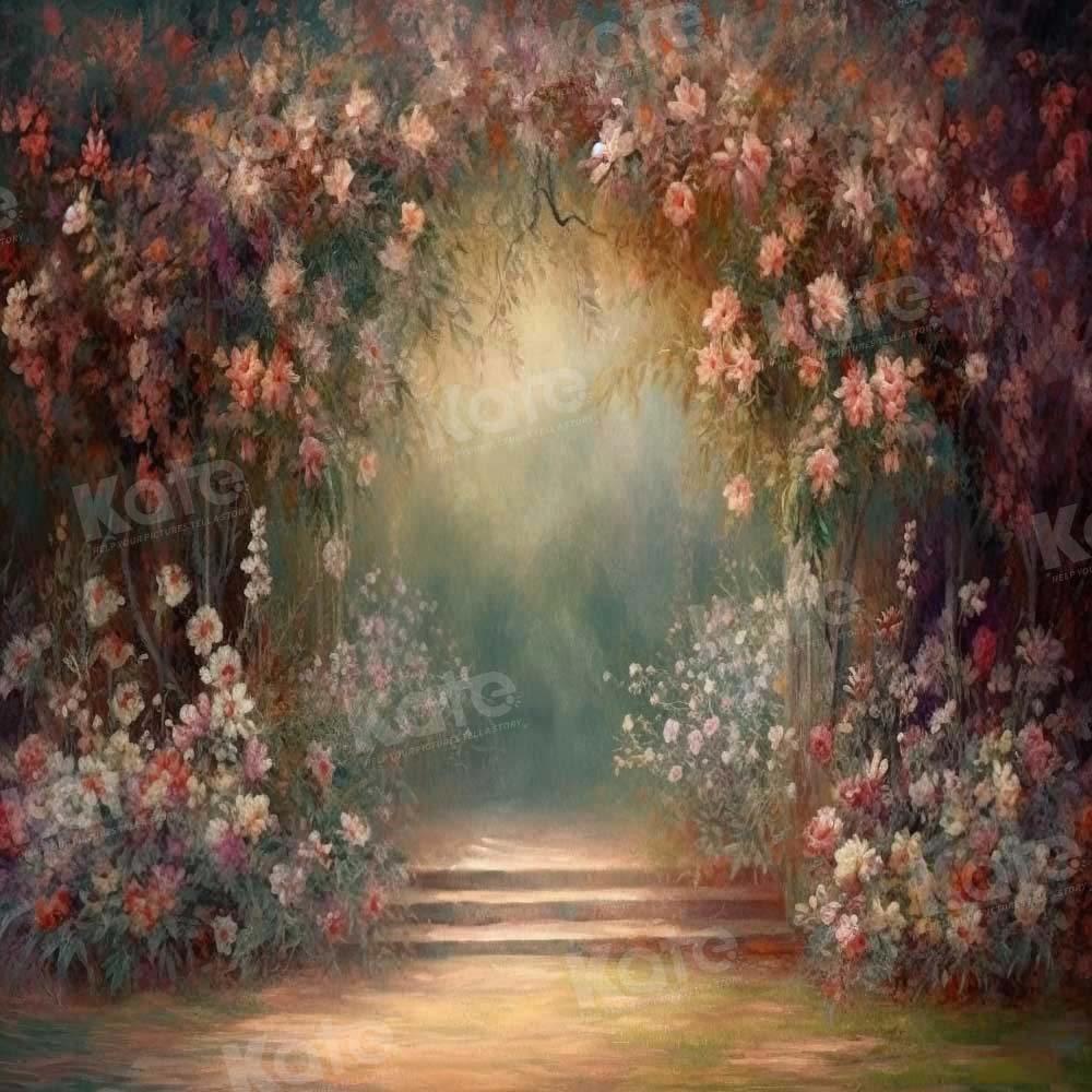 Kate Beaux-Arts Fleurs Mariage Toile de fond conçue par GQ - Kate Backdrop FR