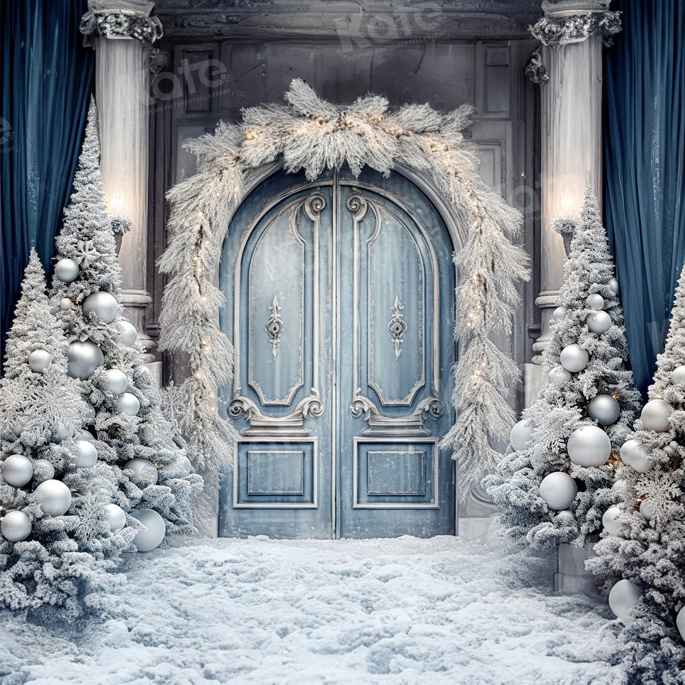 Kate Noël Hiver Neige Porte Toile de fond pour la photographie - Kate Backdrop FR