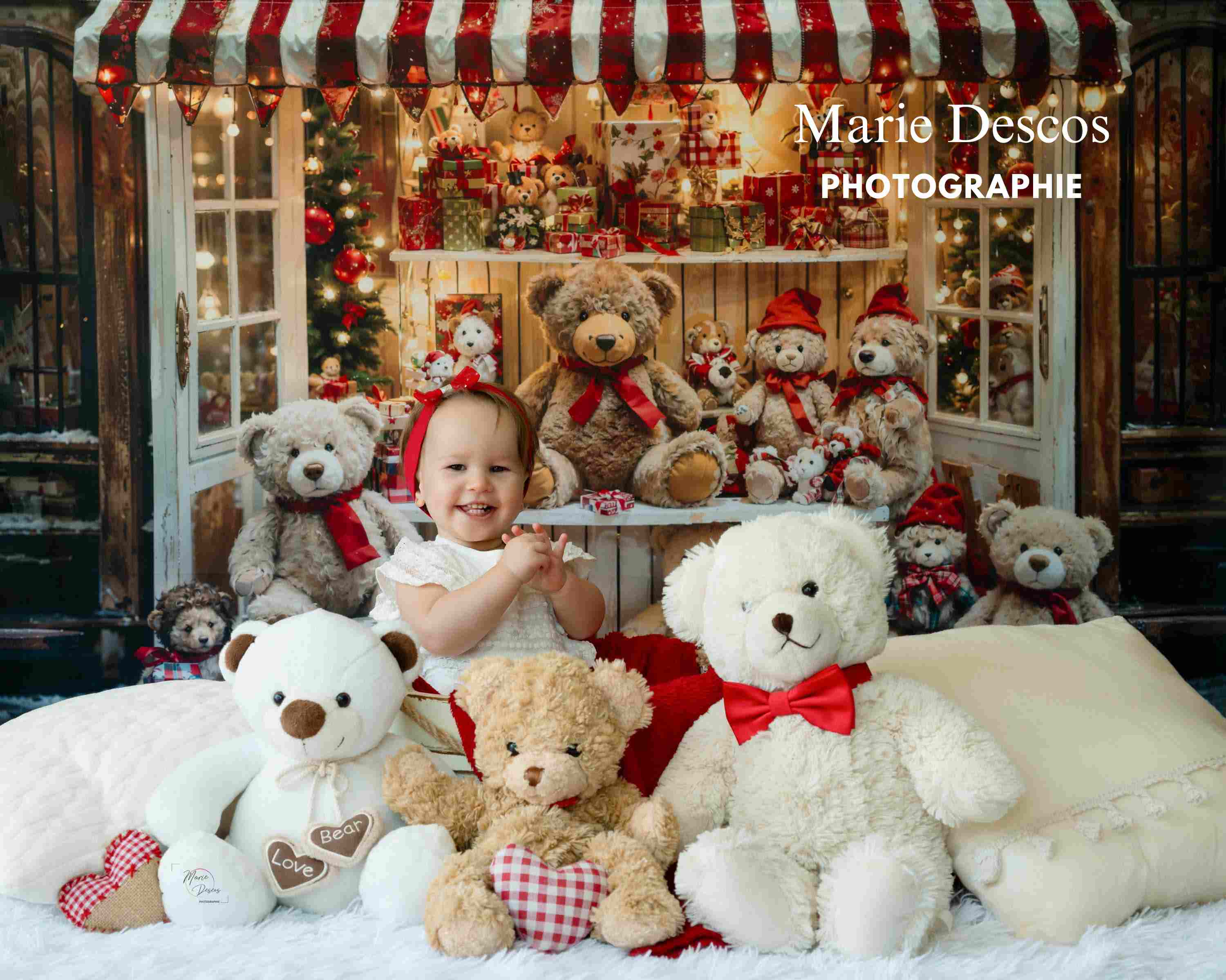 Kate Noël Ours en peluche Magasin Toile de fond conçu par Emetselch - Kate Backdrop FR