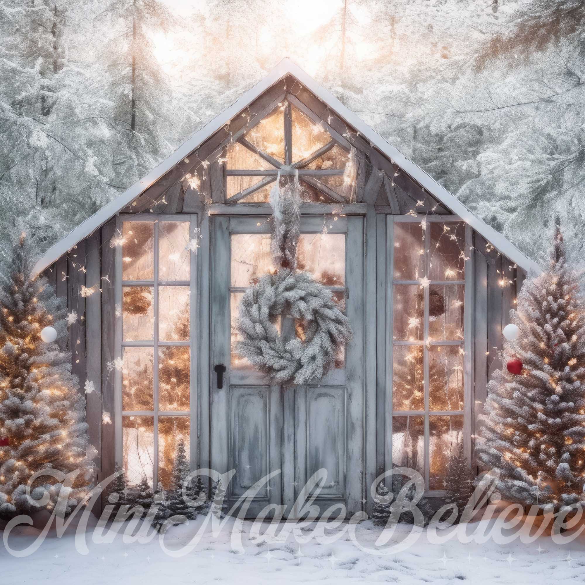 Kate Serre Coucher de soleil Noël Hiver Toile de fond conçue par Mini MakeBelieve - Kate Backdrop FR