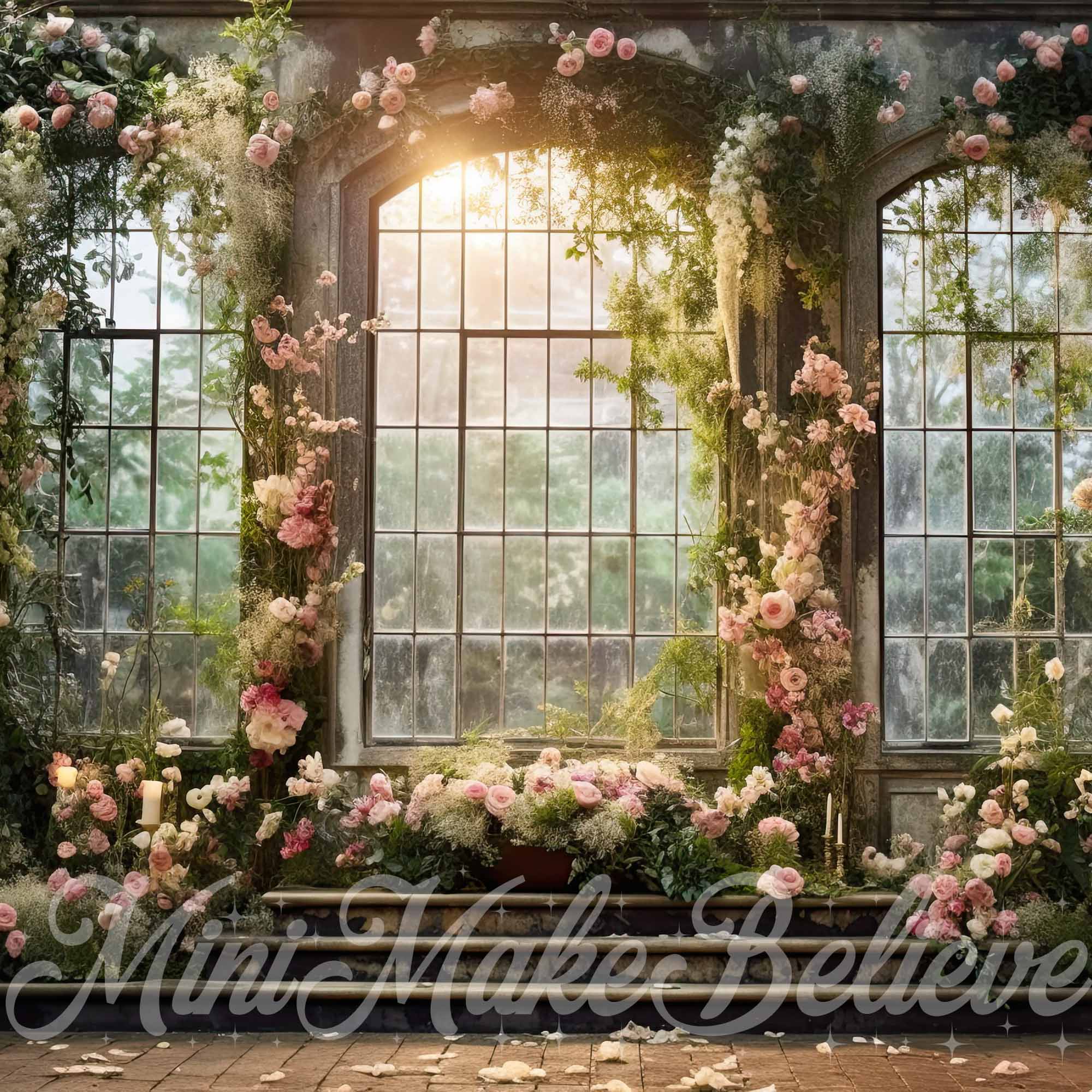 Kate Mariage Romantique Printemps Roses Toile de fond conçue par Mini MakeBelieve