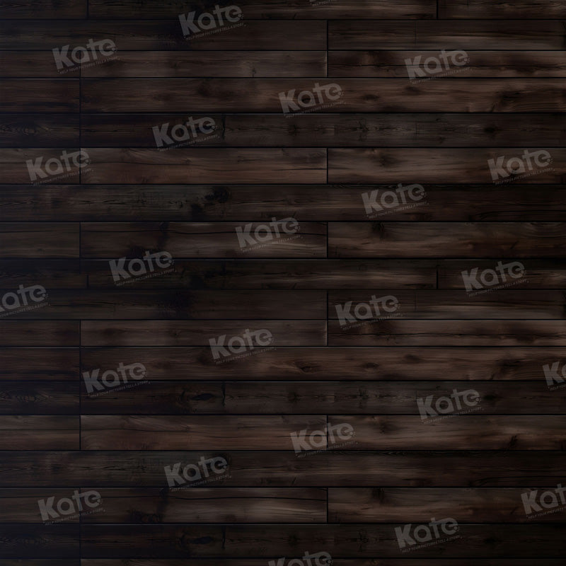 Kate Bois Plancher Marron foncé Toile de fond pour la photographie - Kate Backdrop FR