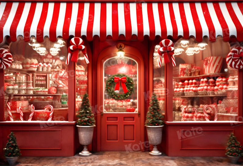 Kate Noël Boutique Bonbons Arbres Toile de fond pour la photographie - Kate Backdrop FR