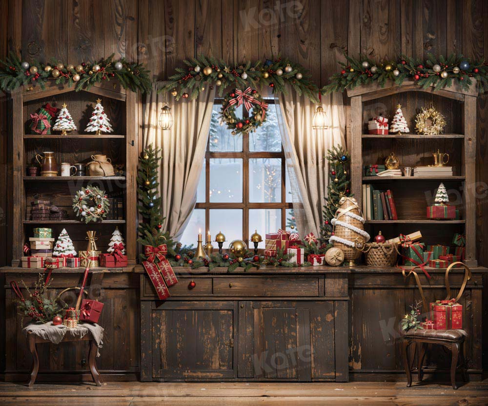 Kate Noël Cuisine Fenêtre Rideau Armoire Toile de fond pour la photographie - Kate Backdrop FR