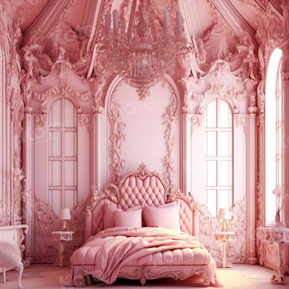Kate Chambre Lit Rose Princesse Toile de fond pour la photographie - Kate Backdrop FR