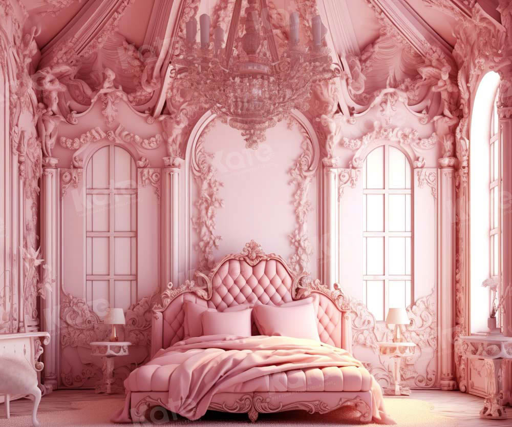 Kate Chambre Lit Rose Princesse Toile de fond pour la photographie - Kate Backdrop FR