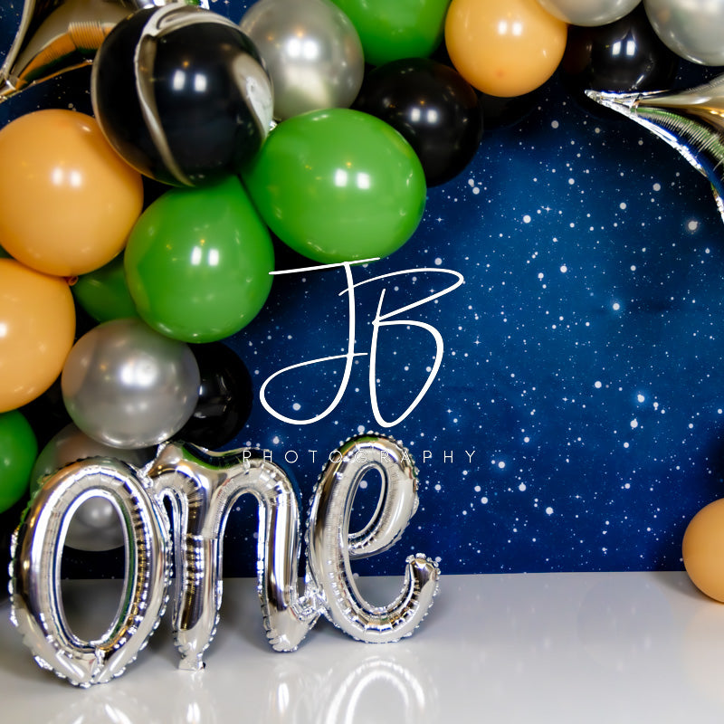 Kate Hors de ce monde Ballons Anniversaire Toile de fond conçue par JB Photographie - Kate Backdrop FR