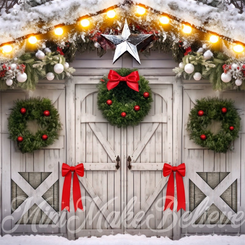 Kate Blanc Grange Couronnes Toile de fond conçue par Mini MakeBelieve - Kate Backdrop FR