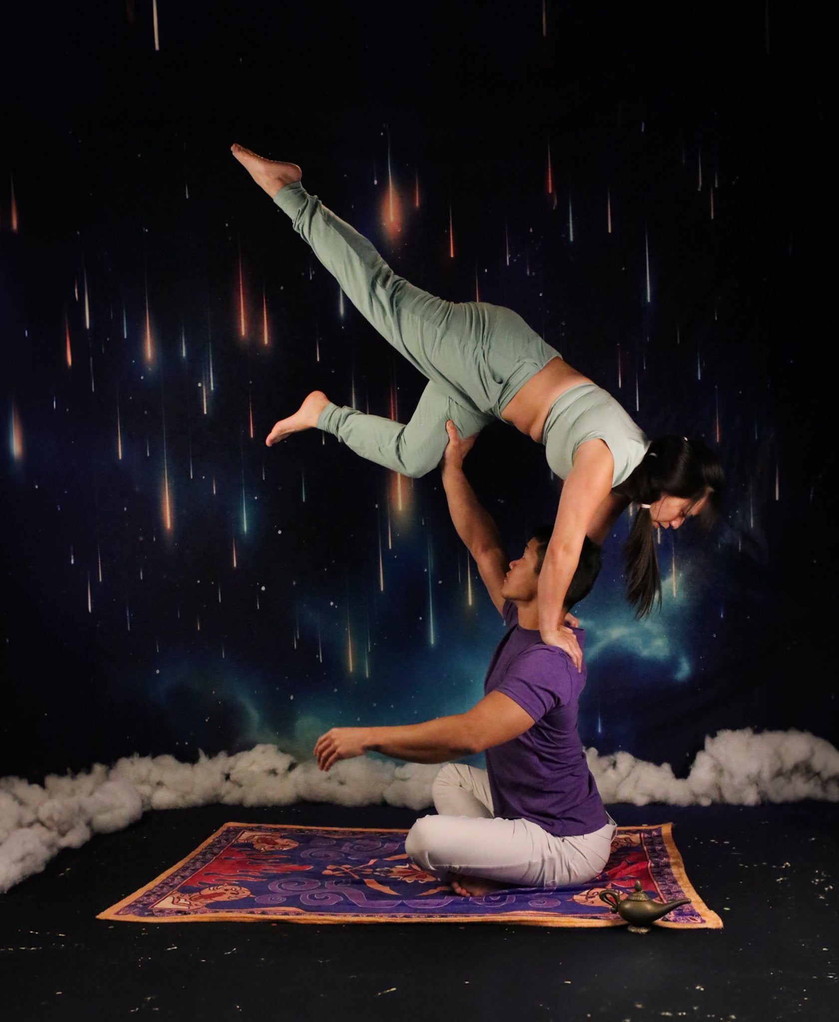 Kate Nuit Ciel Étoile Météore Bleu Toile de fond pour la photographie - Kate Backdrop FR