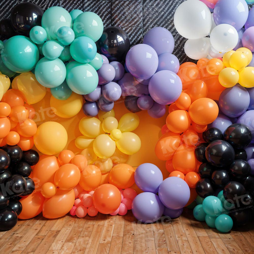Kate Ballons Coloré Anniversaire Toile de fond conçu par Emetselch - Kate Backdrop FR