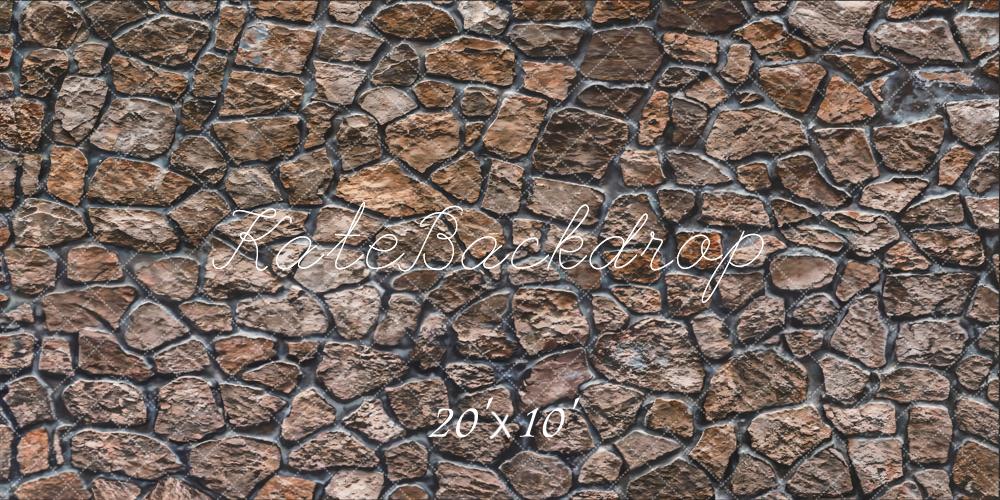 Kate Rue de pierre Marron Toile de fond pour la photographie - Kate Backdrop FR