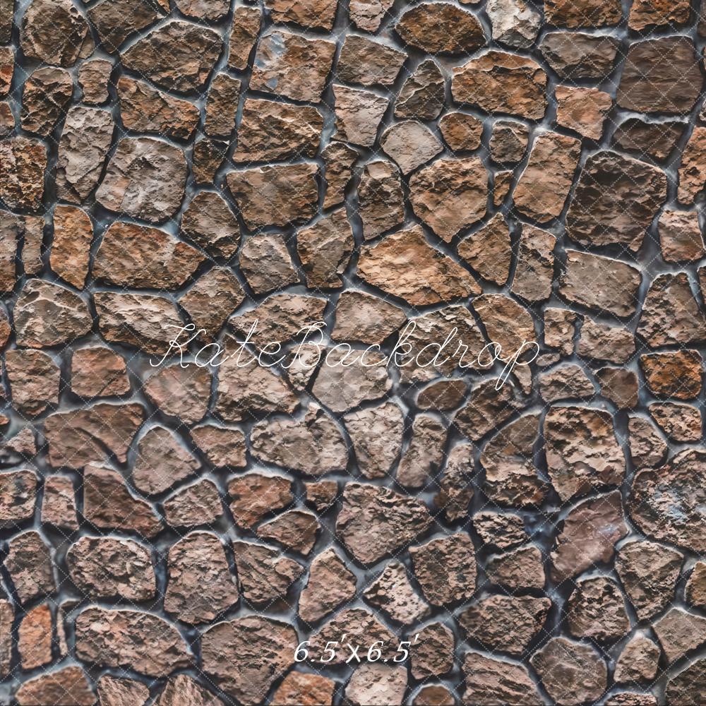 Kate Rue de pierre Marron Toile de fond pour la photographie - Kate Backdrop FR