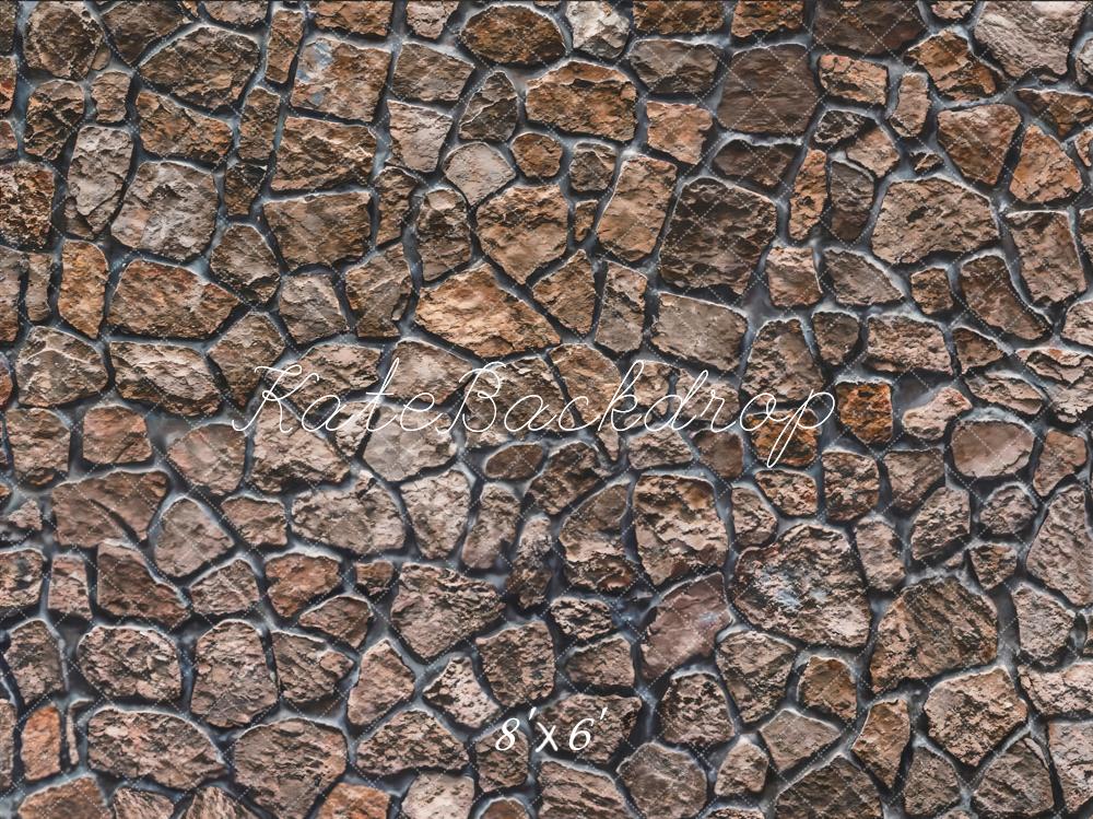 Kate Rue de pierre Marron Toile de fond pour la photographie - Kate Backdrop FR