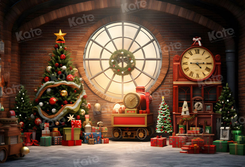Kate Noël Mur de briques Cadeaux Fenêtre Toile de fond pour la photographie - Kate Backdrop FR