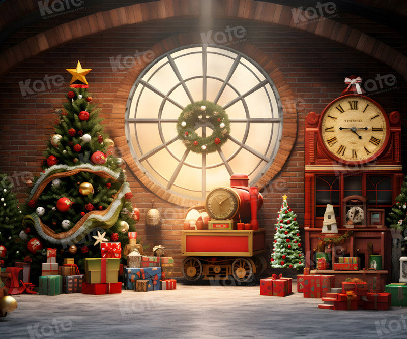 Kate Noël Mur de briques Cadeaux Fenêtre Toile de fond pour la photographie - Kate Backdrop FR