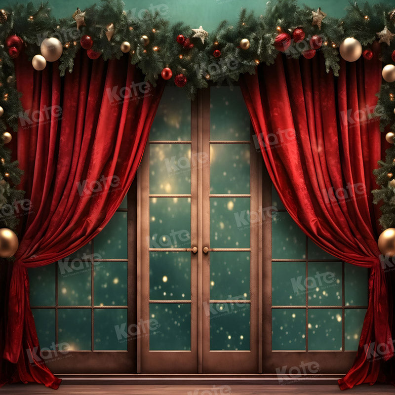 Kate Noël Vert Fenêtre Rideau Toile de fond pour la photographie - Kate Backdrop FR