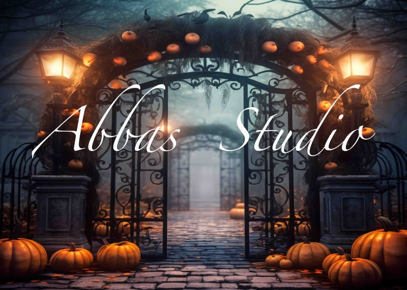 Kate Sinistre Halloween Portail Toile de fond conçue par Abbas Studio - Kate Backdrop FR