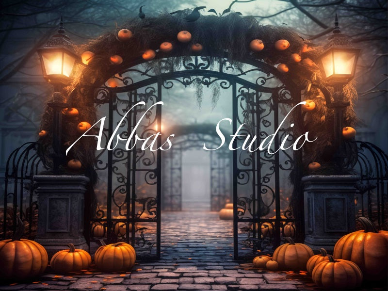 Kate Sinistre Halloween Portail Toile de fond conçue par Abbas Studio - Kate Backdrop FR