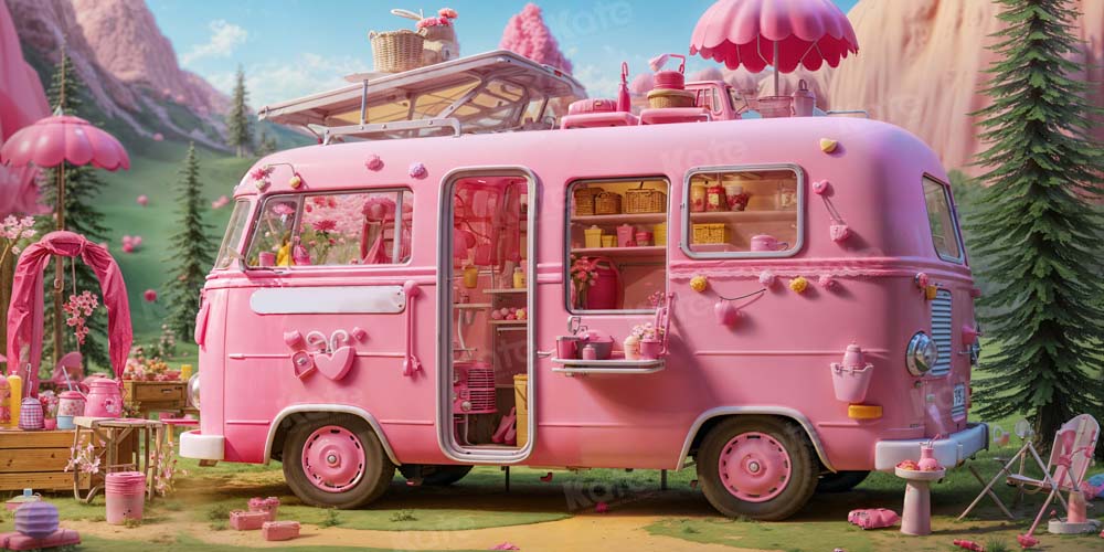 Kate VR Camping Princesse Rose Toile de fond conçu par Emetselch - Kate Backdrop FR
