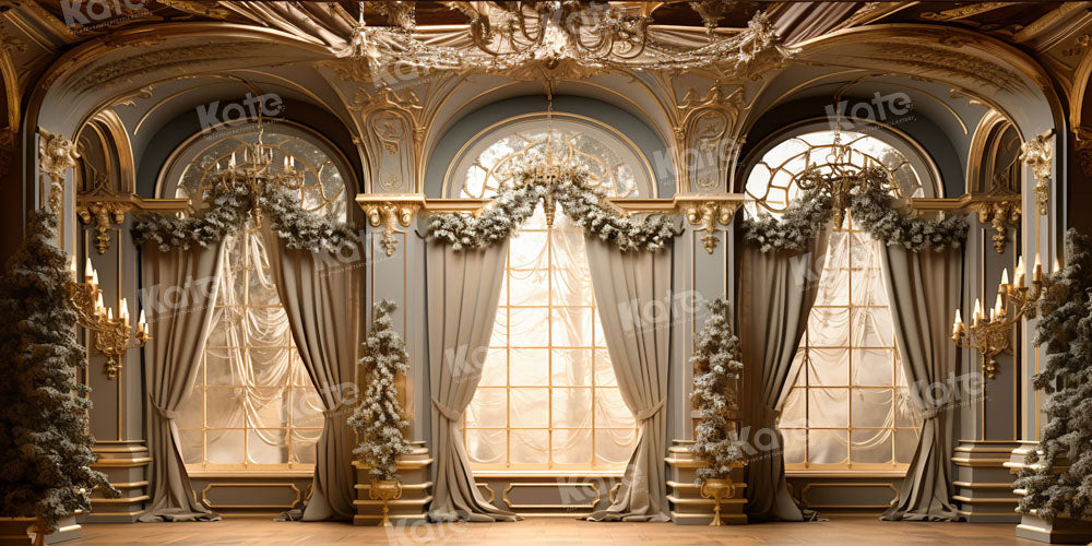 Kate Intérieur Luxueux Fenêtre Doré Toile de fond conçu par Emetselch - Kate Backdrop FR