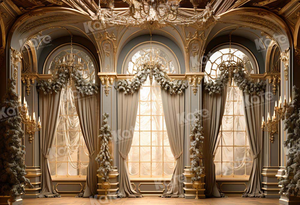 Kate Intérieur Luxueux Fenêtre Doré Toile de fond conçu par Emetselch - Kate Backdrop FR