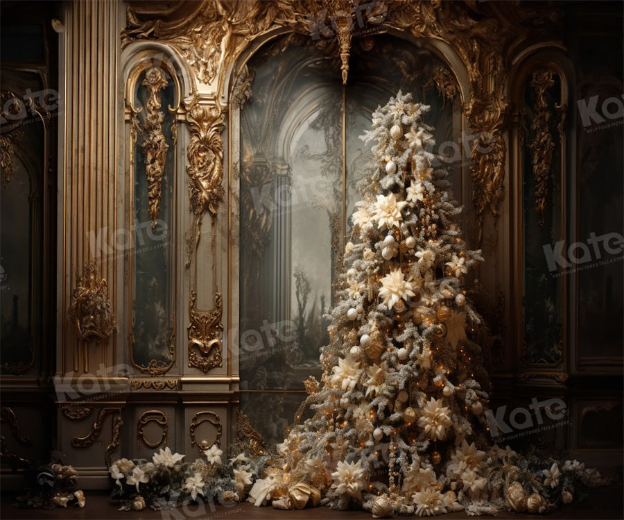 Kate Doré Vintage Sapin de Noël Toile de fond pour la photographie - Kate Backdrop FR
