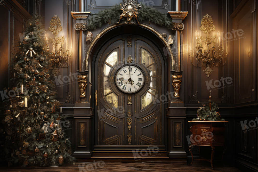 Kate Noël Porte de l'horloge Vintage Toile de fond conçu par Emetselch - Kate Backdrop FR