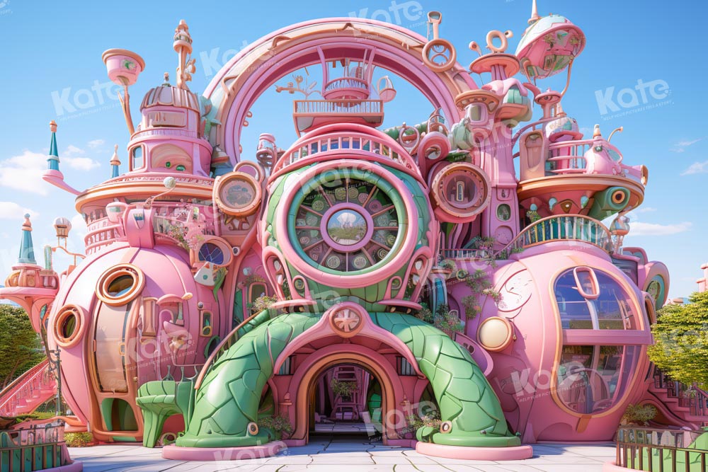 Kate Rose Enfant Château de bonbons Toile de fond conçu par Emetselch - Kate Backdrop FR