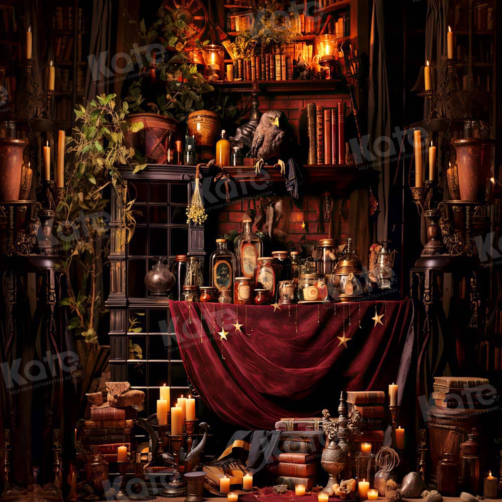 Kate Intérieur Étagère à livres Hibou Toile de fond conçu par Emetselch - Kate Backdrop FR
