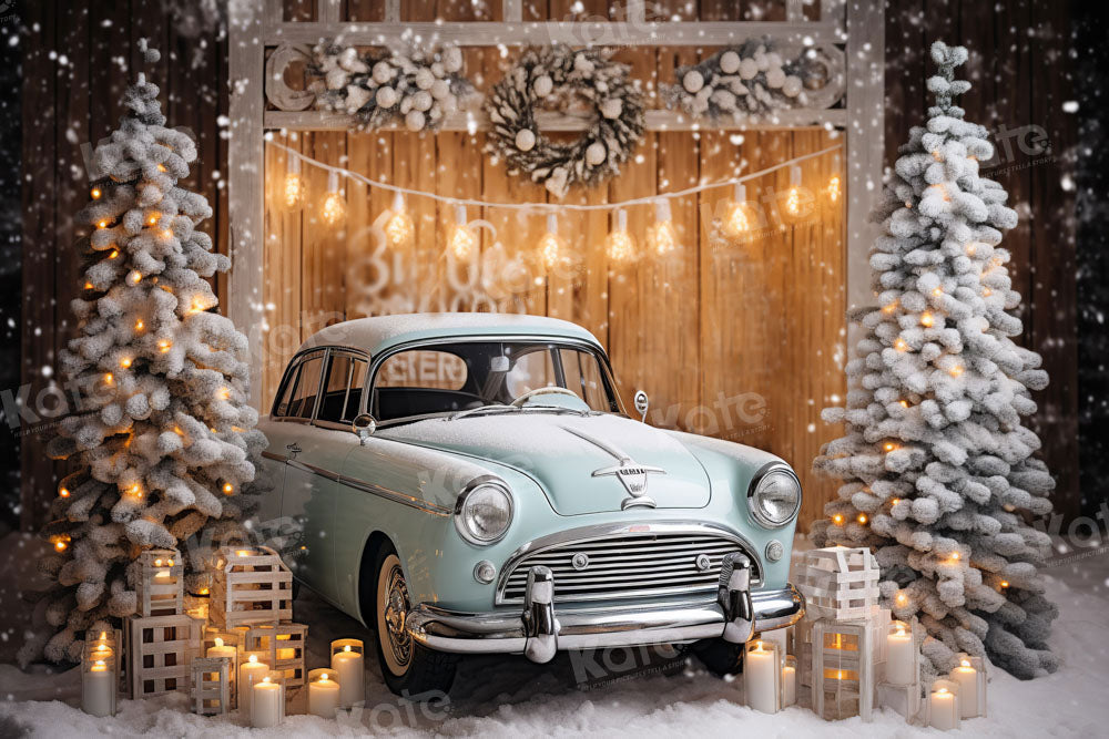 Kate Sapin de Noël Extérieur Voiture Toile de fond conçu par Emetselch - Kate Backdrop FR
