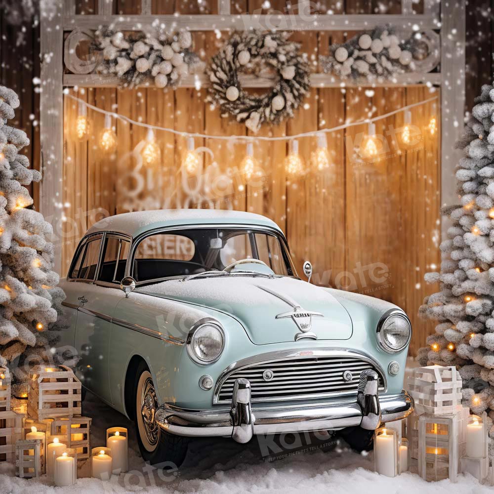 Kate Sapin de Noël Extérieur Voiture Toile de fond conçu par Emetselch - Kate Backdrop FR