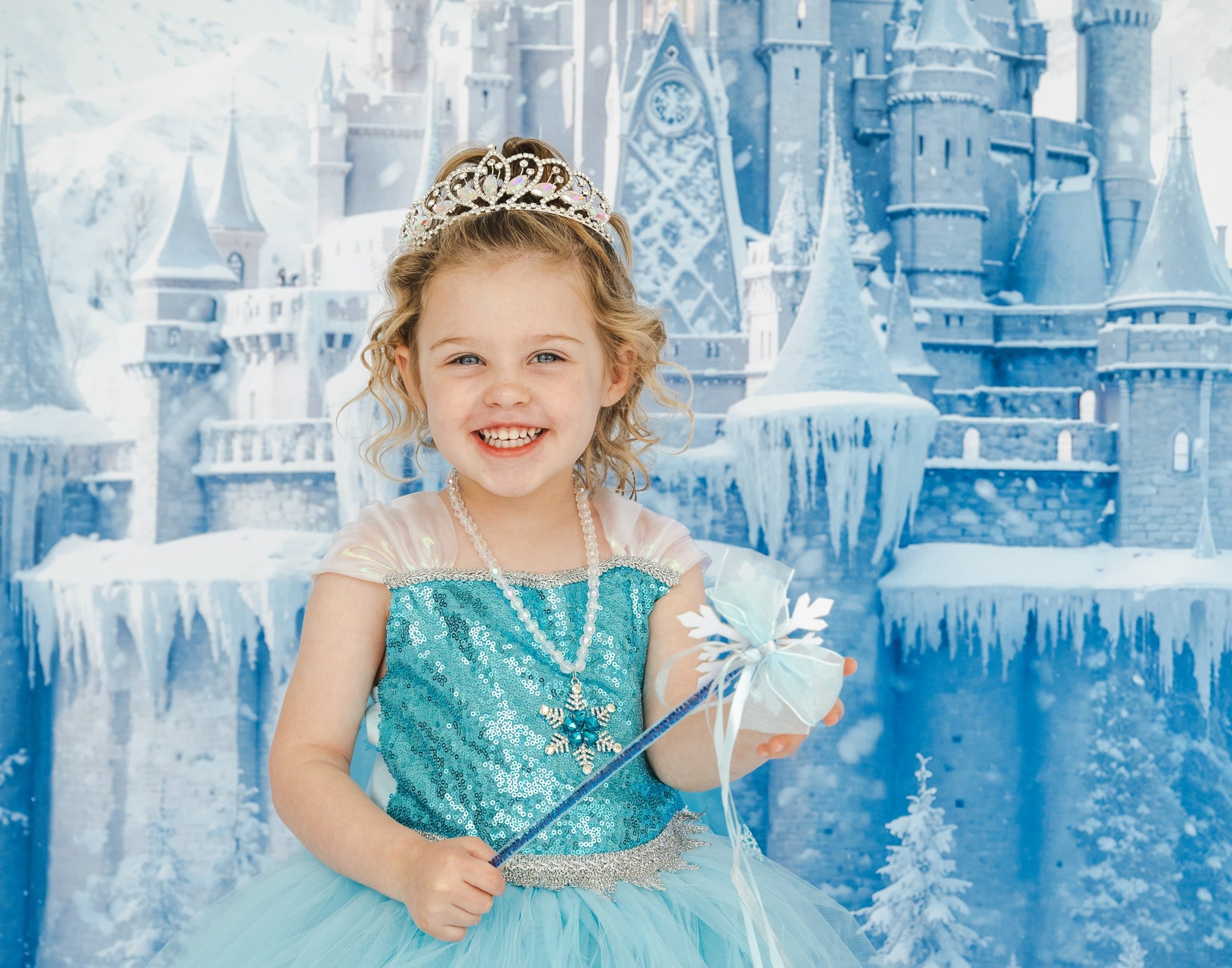 Kate Château de glace Monde givré Toile de fond conçue par Chain Photographie - Kate Backdrop FR