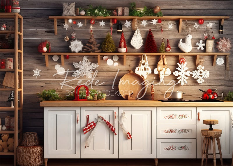 Kate Noël Cuisine Blanche Toile de fond conçue par Lidia Redekopp - Kate Backdrop FR