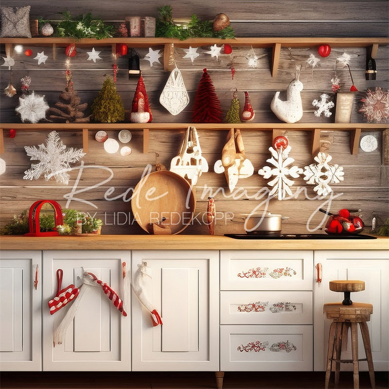 Kate Noël Cuisine Blanche Toile de fond conçue par Lidia Redekopp - Kate Backdrop FR