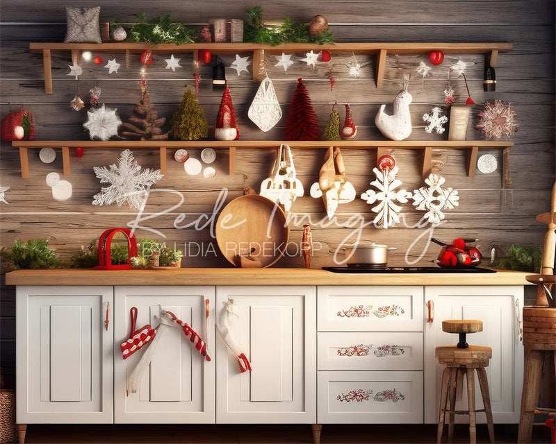 Kate Noël Cuisine Blanche Toile de fond conçue par Lidia Redekopp - Kate Backdrop FR