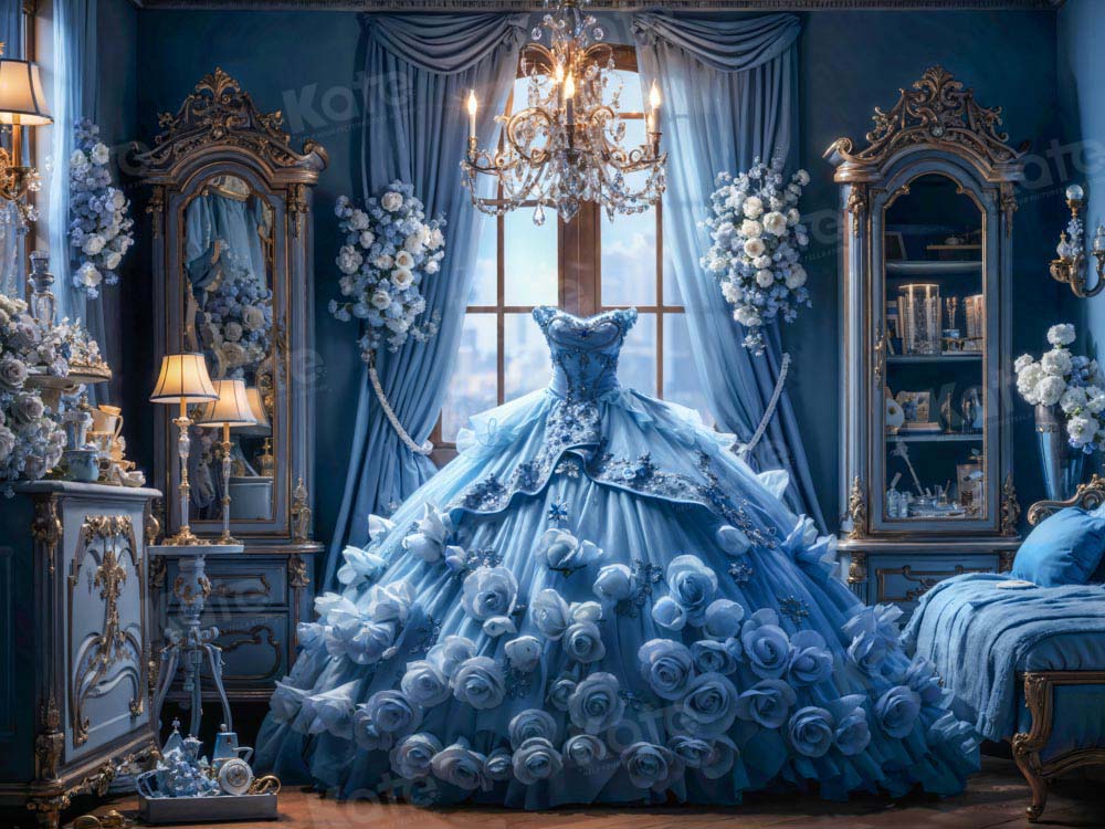 Kate Bleu Princesse Robe Chambre Toile de fond conçu par Emetselch