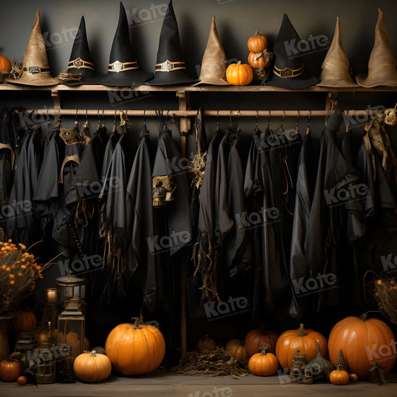 Kate Vestiaire du Enchanteur Halloween Toile de fond pour la photographie - Kate Backdrop FR