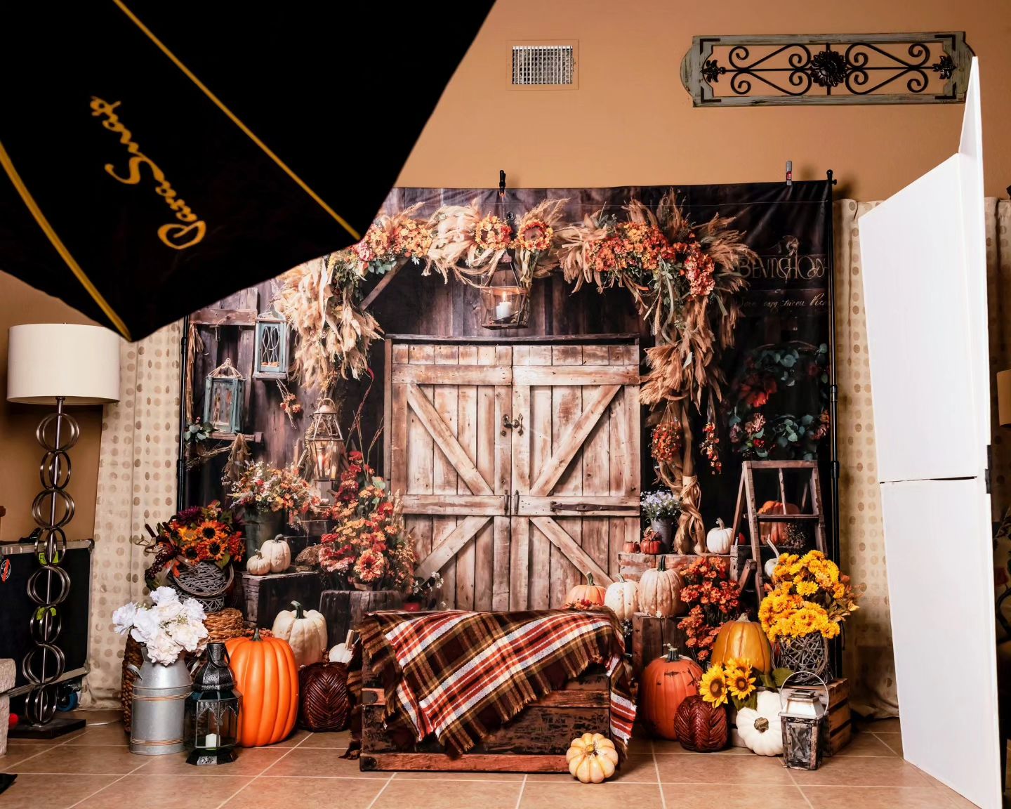 Kate Automne Grange Citrouilles Porte Toile de fond conçu par Emetselch - Kate Backdrop FR