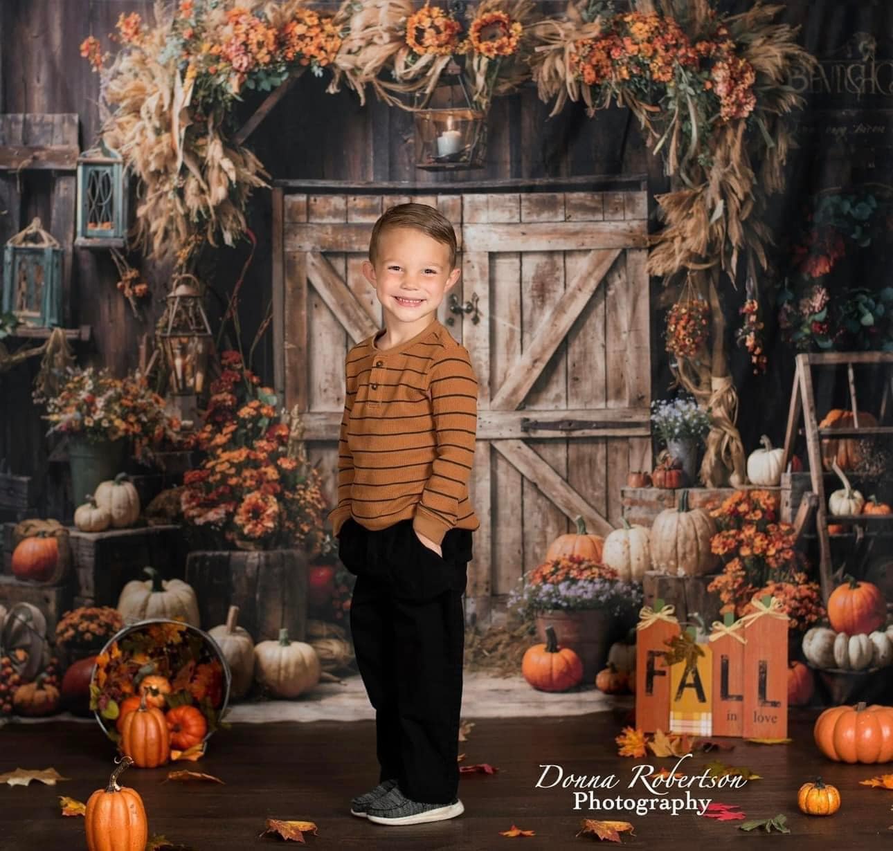 Kate Automne Grange Citrouilles Porte Toile de fond conçu par Emetselch - Kate Backdrop FR