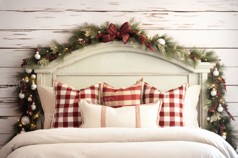 Kate Noël Blanc Tête de lit Oreiller Toile de fond pour la photographie - Kate Backdrop FR